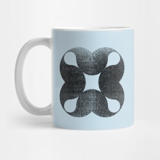 Circle Overlap - Black Mug